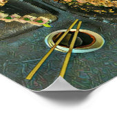 食日本の物好きのギフト ポスター (角)