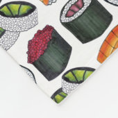 食日本の物寿司ツナ転がケのにぎり食品 フリースブランケット (角)