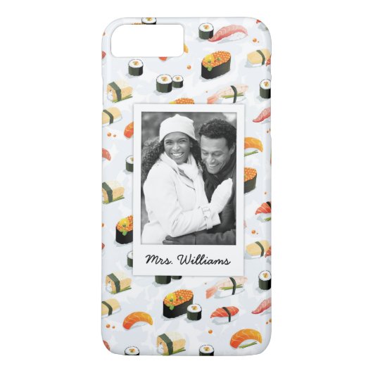 食日本の物|すし柄|写真の追加 Case-Mate iPhoneケース (裏面)