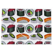 食日本の食すしカリフォルニアツナアボカド転が ラージペーパーバッグ (裏面)