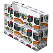 食日本の食すしカリフォルニアツナアボカド転が ラージペーパーバッグ (正面アングル)