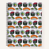 食日本の食すしカリフォルニアツナ転がグルメ ノートブック (正面)