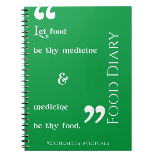 食日記(#Victuals) ノートブック (正面)