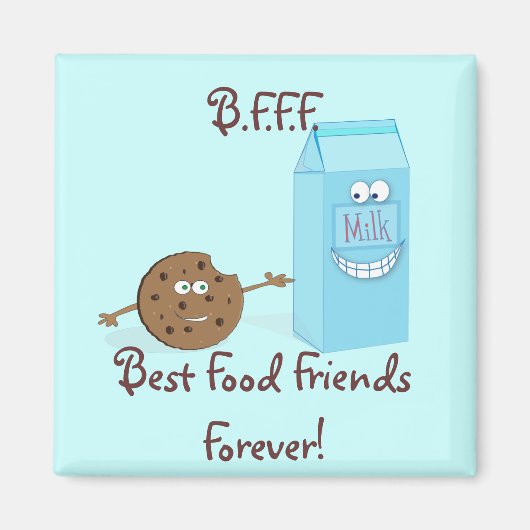 食最高の食フードフレンズフォーエバー磁石 マグネット (正面)