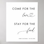 食来品ハートのサインに対す結婚る愛 ポスター (正面)