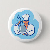 食欲よ！ 缶バッジ (正面)