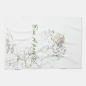 食欲をそそるアーティチョーク キッチンタオル (横)