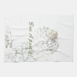 食欲をそそるアーティチョーク キッチンタオル