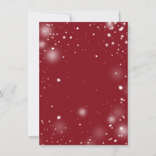 食欲をそそるフードクリスマスパーティの招待状 招待状 (裏面)