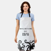 食欲をそそる味わいオールオーバープリントエプロン エプロン (着用した状態)