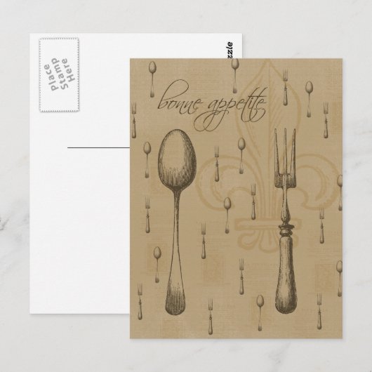 食欲をそそる ポストカード (正面/裏面)