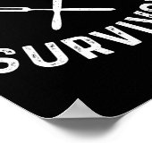 食欲不振の生存者、食欲不振認識度男性へと ポスター (角)