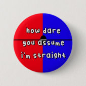 食欲的プライド- "どのように仮定する" -LGBT 缶バッジ (正面)