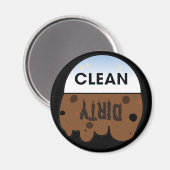 食洗機のクリーンとダーティメッセージ マグネット (正面/裏面)