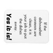 食洗機は？お前の仕事だ！ マグネット (横)