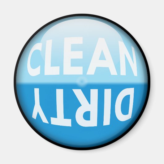 食洗機クリーンまたはダーティ記号 マグネット (正面)