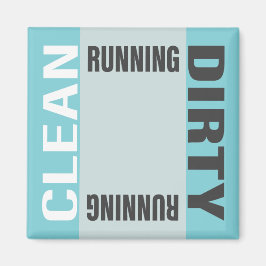 食洗機クリーンダーティランニングキッチンオフィス マグネット