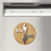 食洗機クリーン汚れた皿チョアースホースウマ科の マグネット (インサイチュ (食洗機))