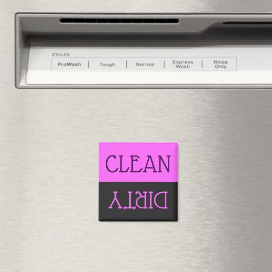 食洗機クリーン汚れた皿パープルブラックキッチン マグネット (インサイチュ (食洗機))