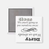 食洗機クリーン汚れ磁石 マグネット (正面/裏面)