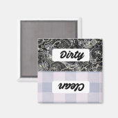 食洗機クリーン/ダーティサイン マグネット (正面/裏面)