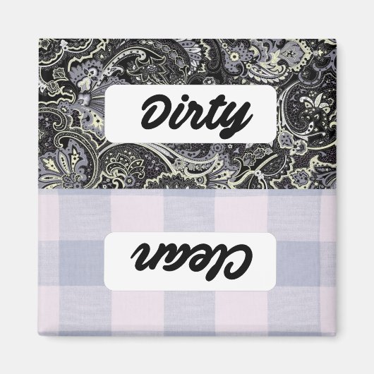 食洗機クリーン/ダーティサイン マグネット (正面)