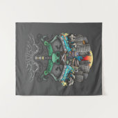 食洗機グラフィティスケッチ タペストリー (正面(横))