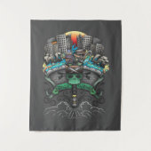 食洗機グラフィティスケッチ タペストリー (正面)