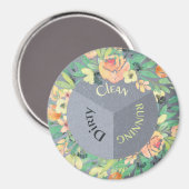 食洗機マグネットクリーン汚ランニングれたの花 マグネット (正面/裏面)