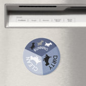 食洗機マグネットブルー走ドッグのクリーン汚れ マグネット (インサイチュ (食洗機))