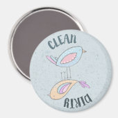 食洗機マグネット汚れクリーンかわいい鳥 マグネット (正面/裏面)