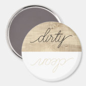 食洗機マグネット汚れクリーンモダンウッド マグネット (正面/裏面)