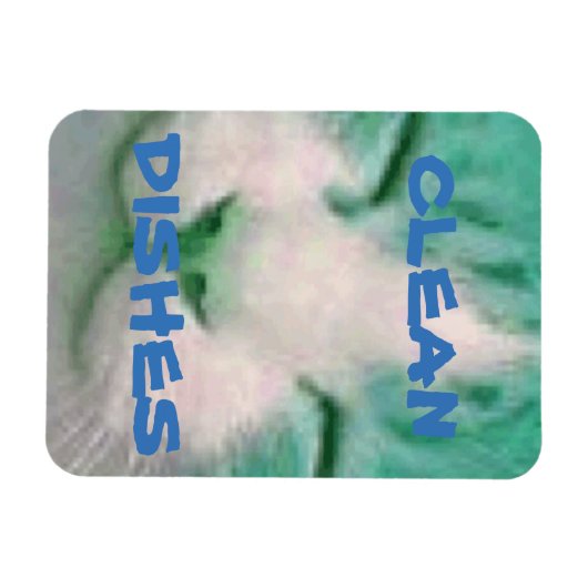 食洗機マグネット猫クリーン マグネット (横)