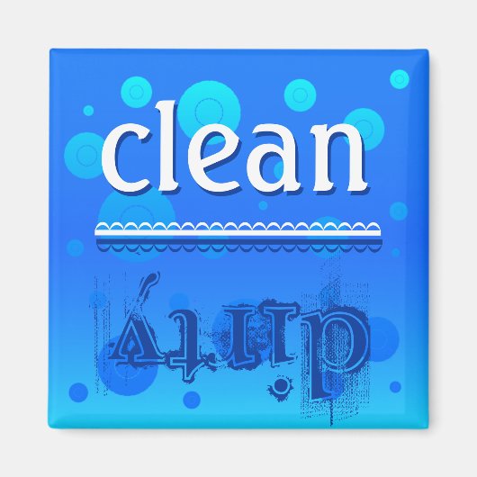 食洗機マグネット – クリーンまたはダーティ？ マグネット (正面)