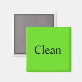 食洗機マグネット「クリーン」 マグネット (正面/裏面)