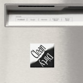 食洗機マグネット – スクエアB&W マグネット (インサイチュ (食洗機))