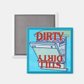 食洗機マグネット、ダーティ マグネット (正面/裏面)