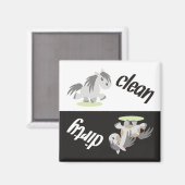 食洗機マグネット：ポニーナット マグネット (正面/裏面)