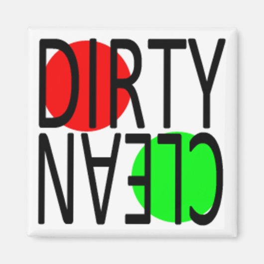 食洗機マグネット：円 マグネット (正面)