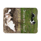 食洗機リマインダー,クリーンとダーティカスタマイズ, マグネット (横)