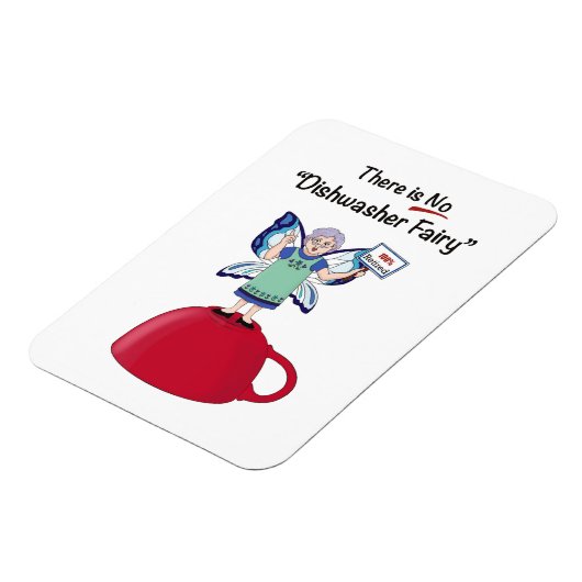 「食洗機妖精」の冷蔵庫用マグネットはおもしろいない マグネット (左側)