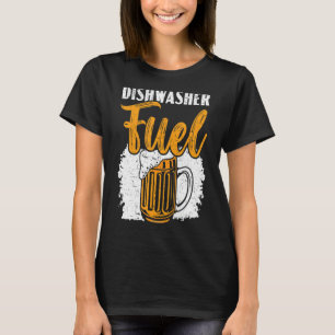 食洗機燃料食器洗い専門ビールドリンケ Tシャツ