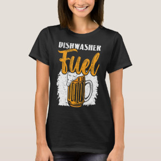 食洗機燃料食器洗い専門ビールドリンケ Tシャツ