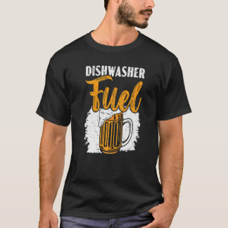 食洗機燃料食器洗い専門ビールドリンケ Tシャツ