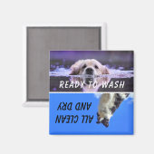 食洗機状態犬 マグネット (正面/裏面)