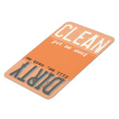 食洗機用オレンジ磁石 – クリーン/ダーティマグネット マグネット (左側)