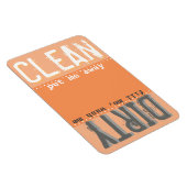 食洗機用オレンジ磁石 – クリーン/ダーティマグネット マグネット (右側)