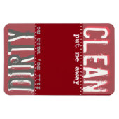 食洗機用レッドマグネット – クリーン/ダーティマグネット マグネット (横)