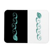 食洗機 – キャンディフォントw青いハイライト マグネット (横)