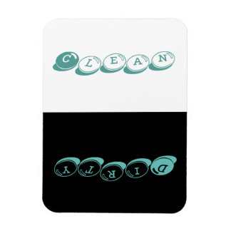 食洗機 – キャンディフォントw青いハイライト マグネット